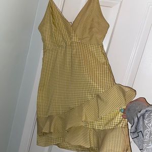 Wild Honey Yellow Plaid Sundress